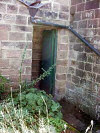 Coming out of the crypt up into the fresh air and sun again, we step back from the door into the little yard at the back of the chapel. Look at the plan beneath to get your bearings.