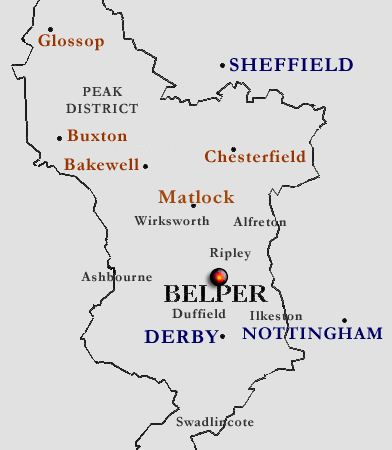 Derbyshire Map